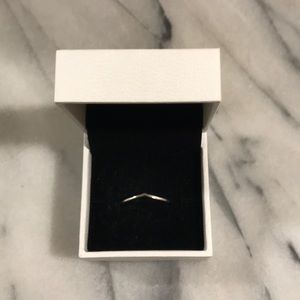 Pandora Polished Wishbone Ring